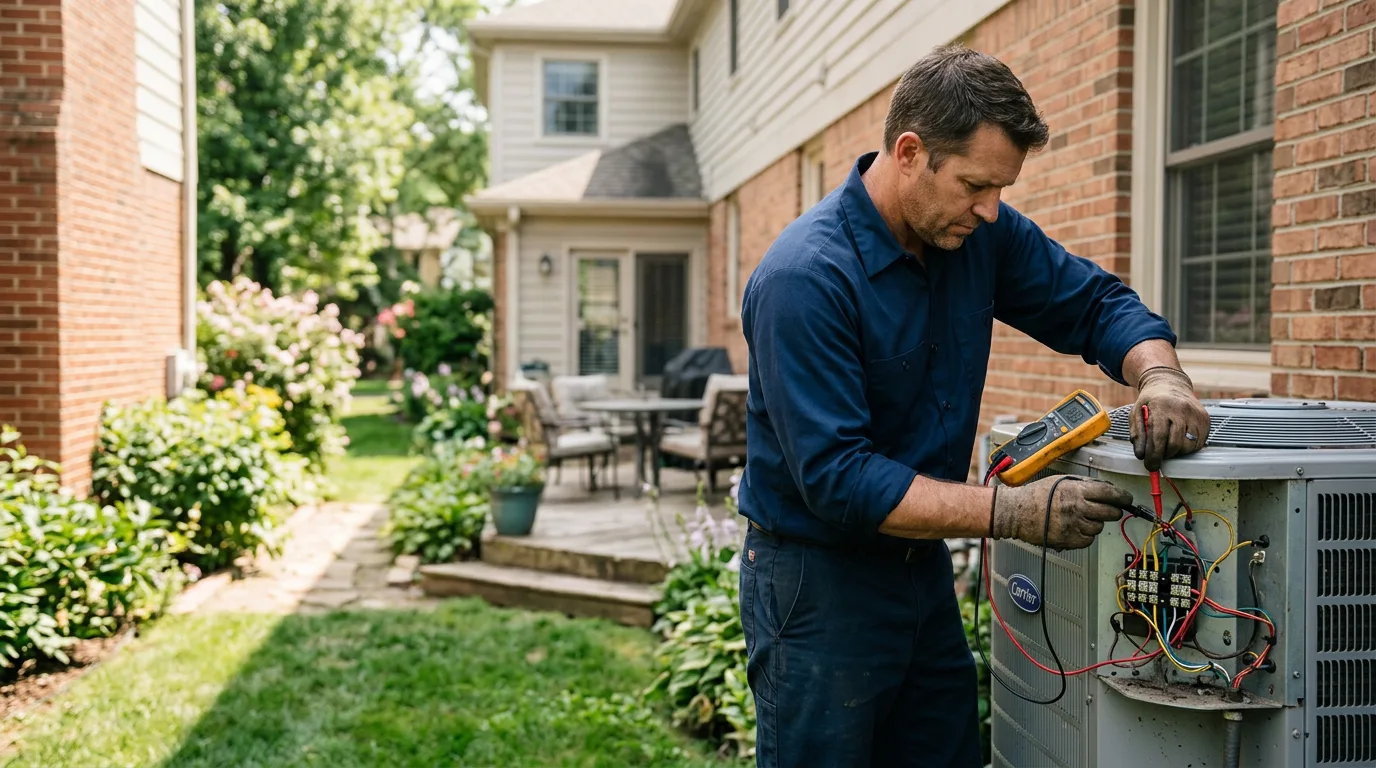 HVAC technician working near Willard, WI